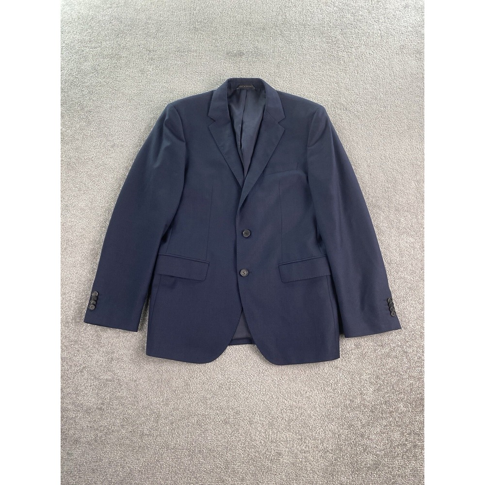 Hugo Boss Suit Jacket 38 R Blue Wool Birdseye The James4 Luxury Designer Sport